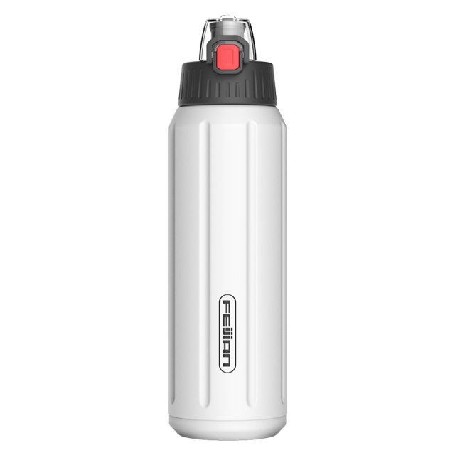 Gourde isotherme Montagne à bouton poussoir, 450 ou 600 ml