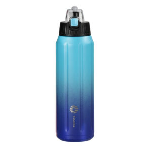 Gourde isotherme Montagne à bouton poussoir, 450 ou 600 ml