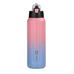 Gourde isotherme Montagne à bouton poussoir, 450 ou 600 ml