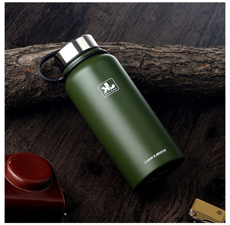 Gourde isotherme Inox à large ouverture, 800 à 1500 ml