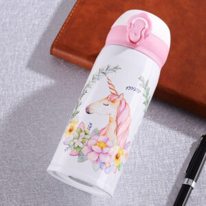 Gourde isotherme Licorne en inox, 240 ml ou 380 ml