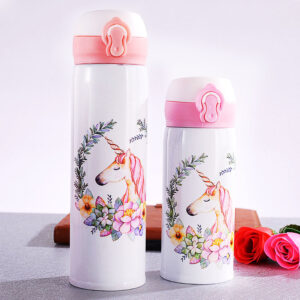 Gourde isotherme Licorne en inox, 240 ml ou 380 ml
