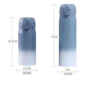 Gourde isotherme inox 350 ou 450 ml à double paroi
