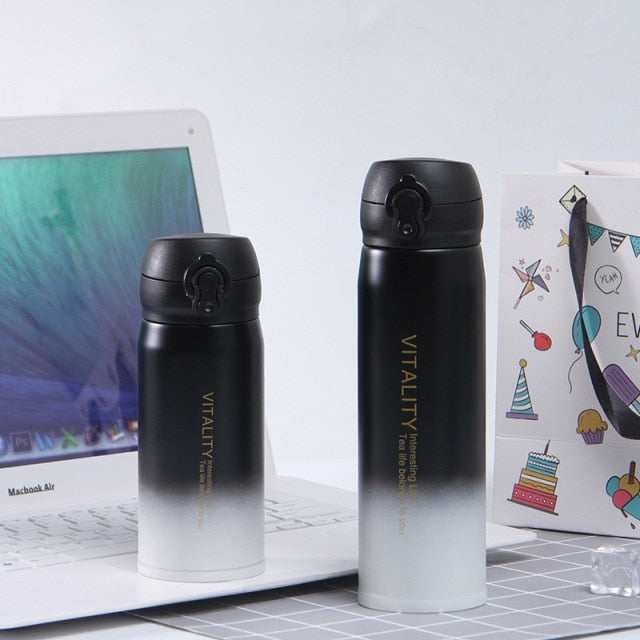 Gourde isotherme inox 350 ou 450 ml à double paroi