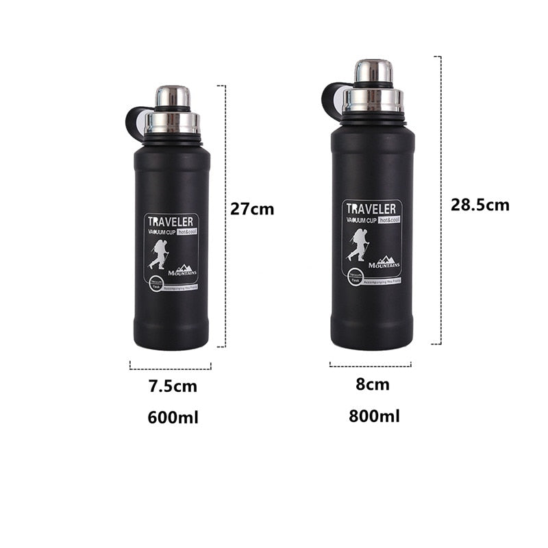 Gourde isotherme Randonnée en inox, 600 ou 800 ml