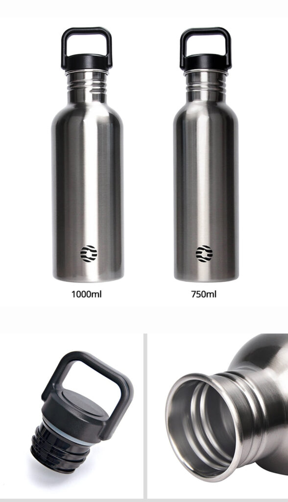 Gourde isotherme Métal en inox, de 500 ml à 2 L