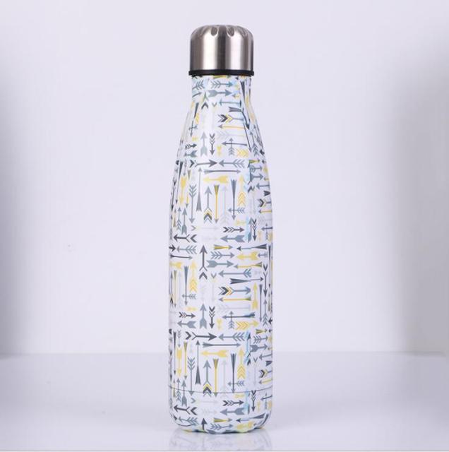 Bouteille isotherme Flèches, motif scandinave, 500 ml