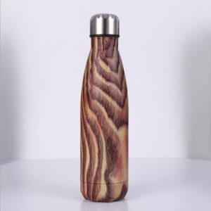 Bouteille isotherme Motif Bois 500 ml au look naturel