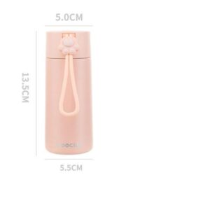 Gourde isotherme Fantaisie 200 ml, inox 304 en quatre coloris