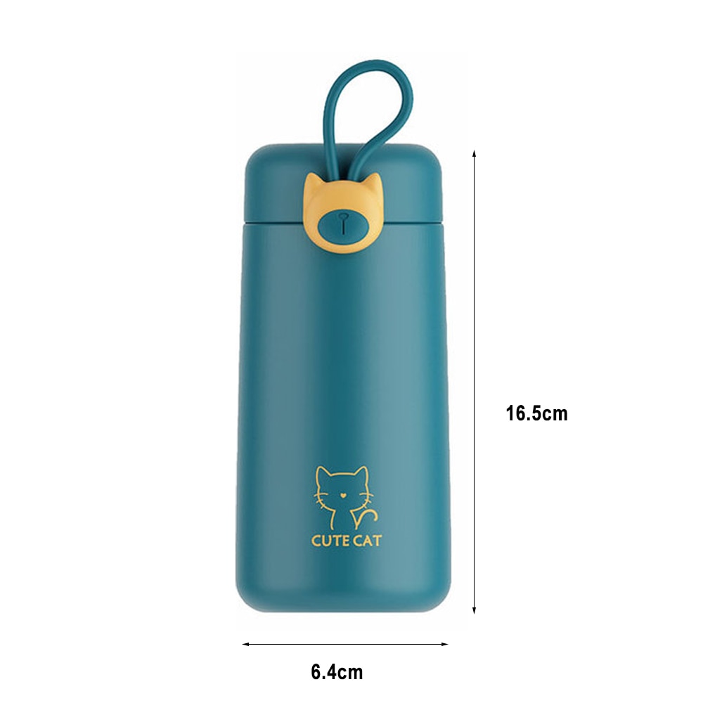 Gourde isotherme Chat 500 ml avec sangle de transport