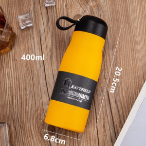 Gourde isotherme Tendance 400 ml en inox, crochet