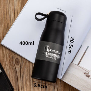 Gourde isotherme Tendance 400 ml en inox, crochet