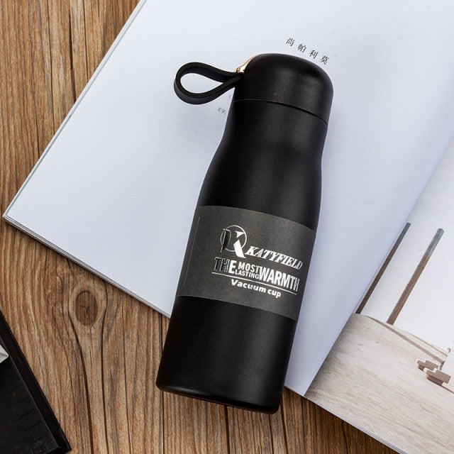 Gourde isotherme Tendance 400 ml en inox, crochet