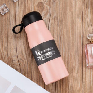 Gourde isotherme Tendance 400 ml en inox, crochet