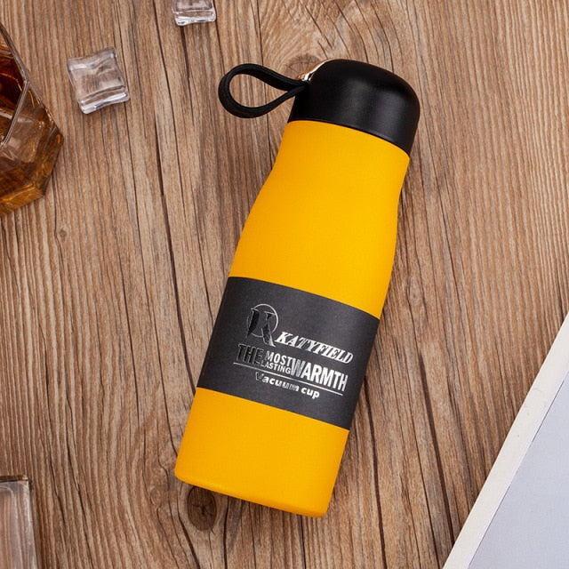 Gourde isotherme Tendance 400 ml en inox, crochet