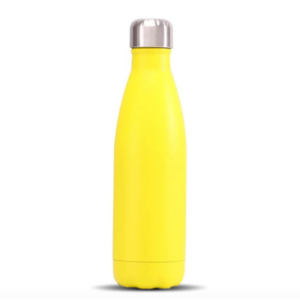 Bouteille isotherme Jaune 500 ml en acier inoxydable