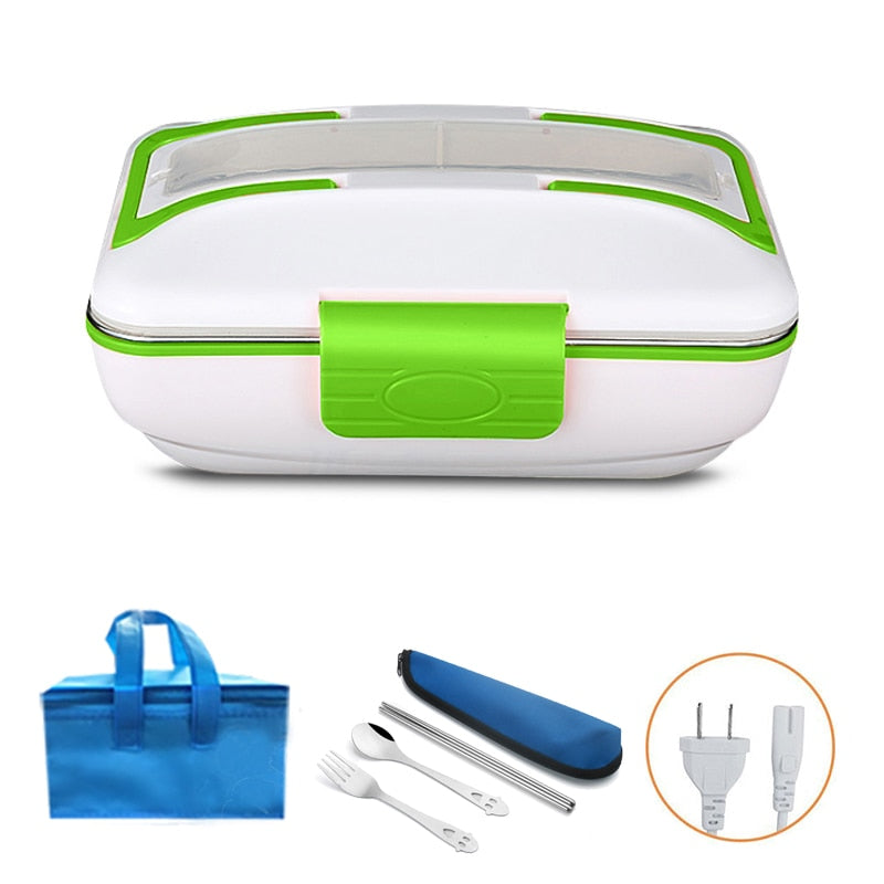 Ensemble gamelle chauffante en inox avec sac thermique