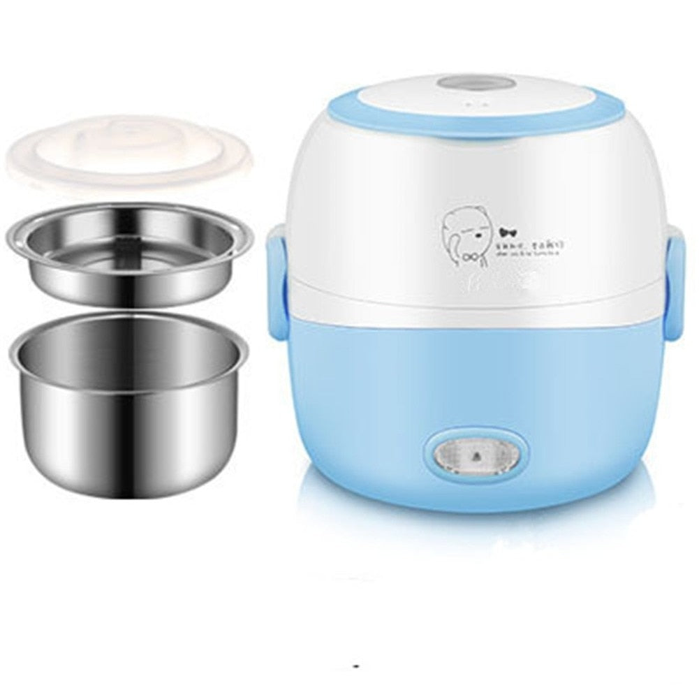Gamelle chauffante 220 V en inox, quatre coloris