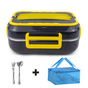 Gamelle chauffante 12 V, 24 V et 220 V en inox, 1 L