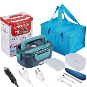 Gamelle chauffante électrique 1,5 L en inox, avec ou sans sac