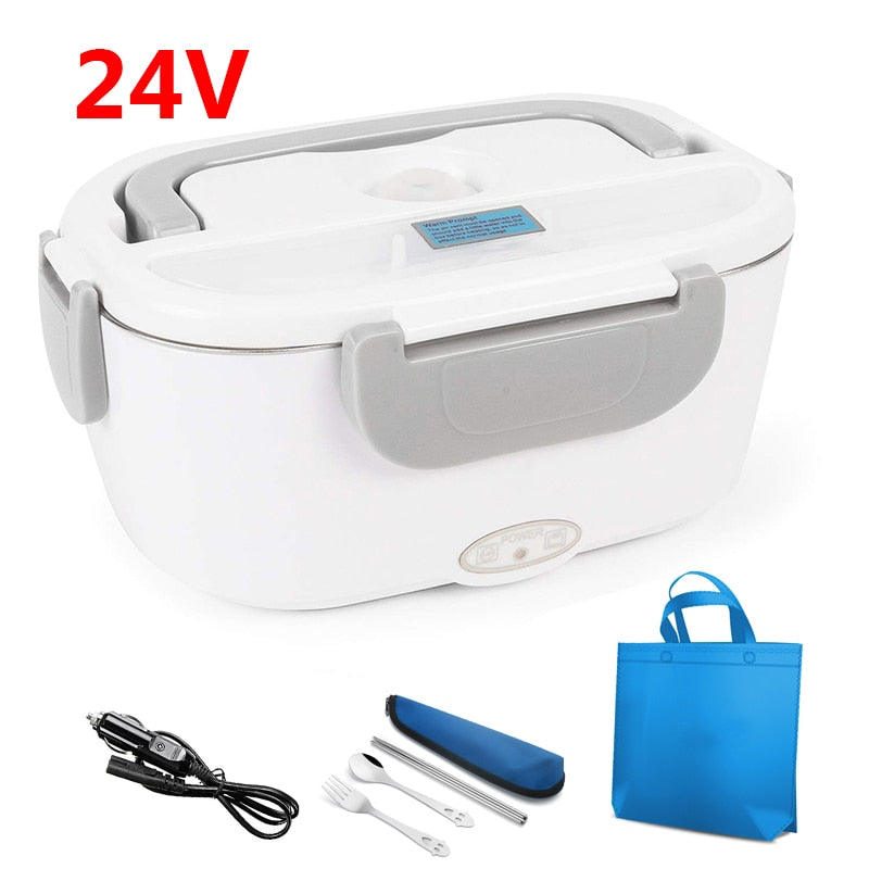 Gamelle chauffante pour camion 24 V, 1,5 L avec set de table