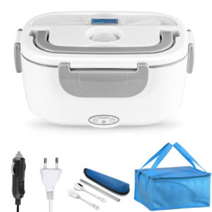 Gamelle chauffante électrique 1,5 L en inox, avec ou sans sac