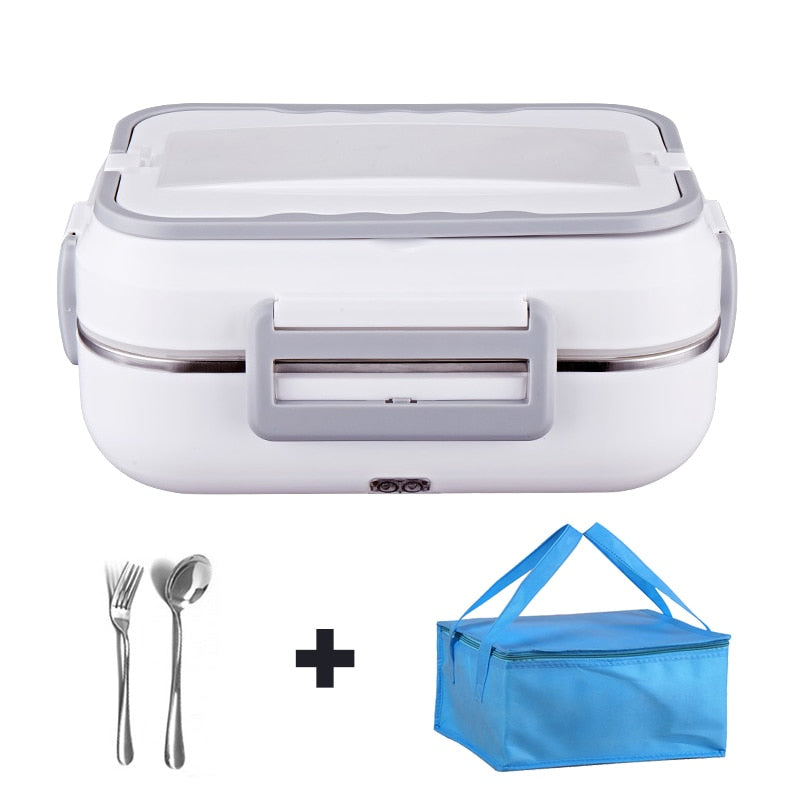Gamelle chauffante 12 V, 24 V et 220 V en inox, 1 L