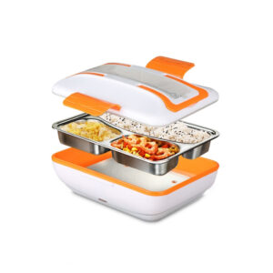 Lunch box chauffante en inox 220 V, 700 g, set de table