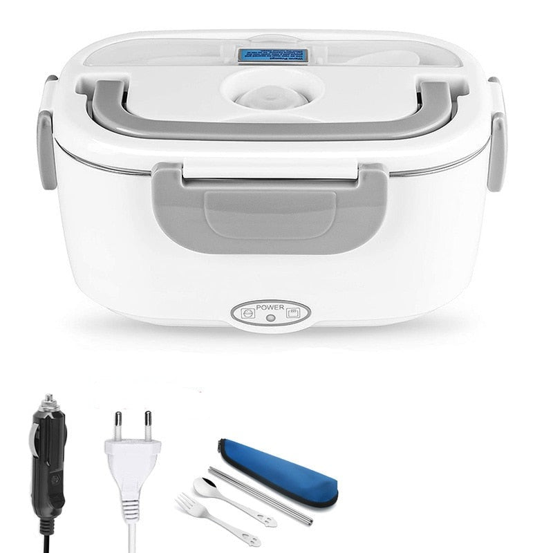 Gamelle chauffante électrique 1,5 L en inox, avec ou sans sac
