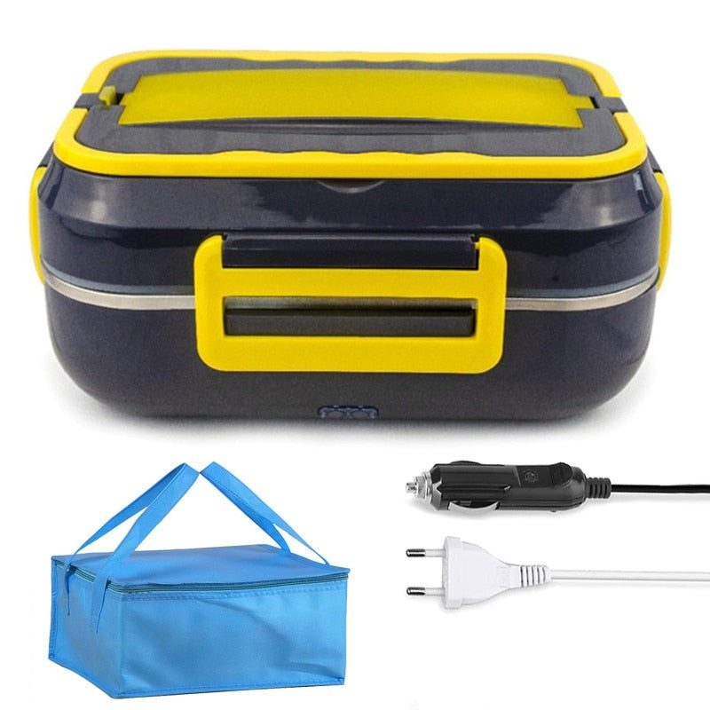 Gamelle chauffante 12 V, 24 V et 220 V en inox, 1 L