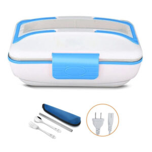 Lunch box chauffante en inox 220 V, 700 g, set de table