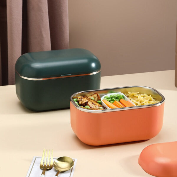 Lunch box chauffante rapide 220 V en inox