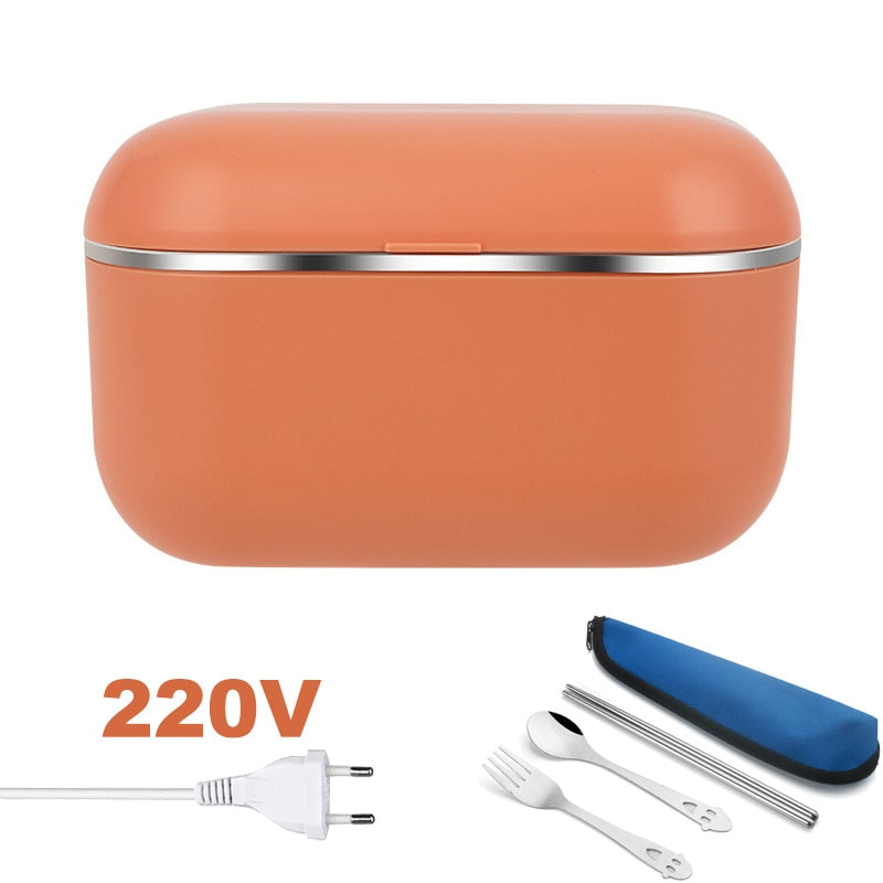 Lunch box chauffante rapide 220 V en inox, 48 W