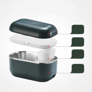 Lunch box chauffante rapide 220 V en inox, 48 W
