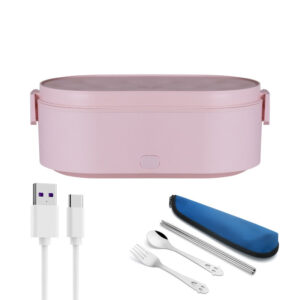 Gamelle repas chauffante USB 1 L en inox, 12 W