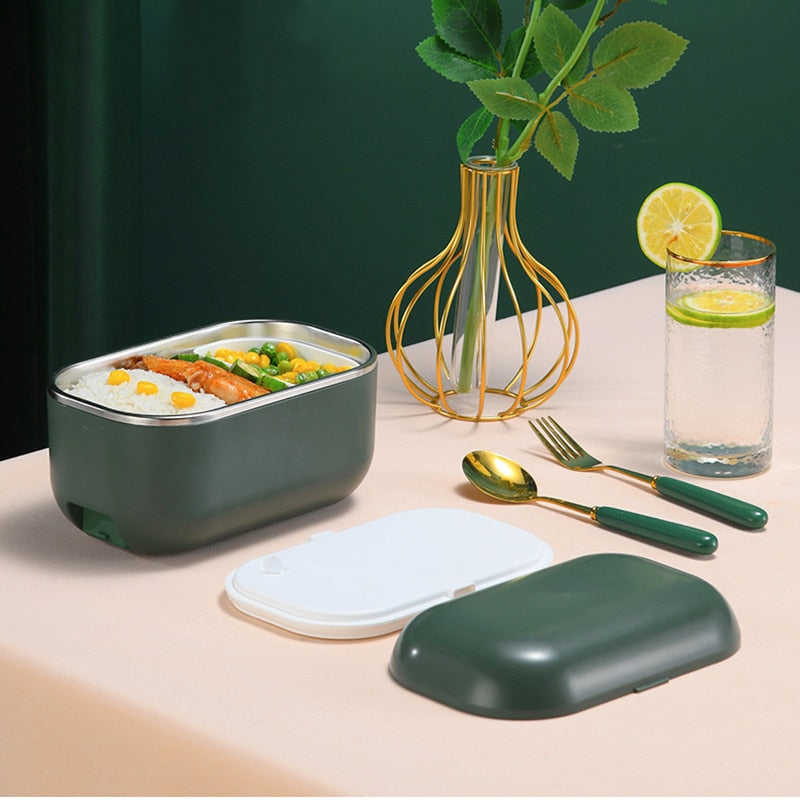 Lunch box chauffante rapide 220 V en inox, 48 W