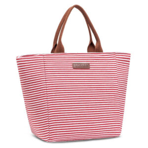 Grand sac à main isotherme chic, noir ou rouge