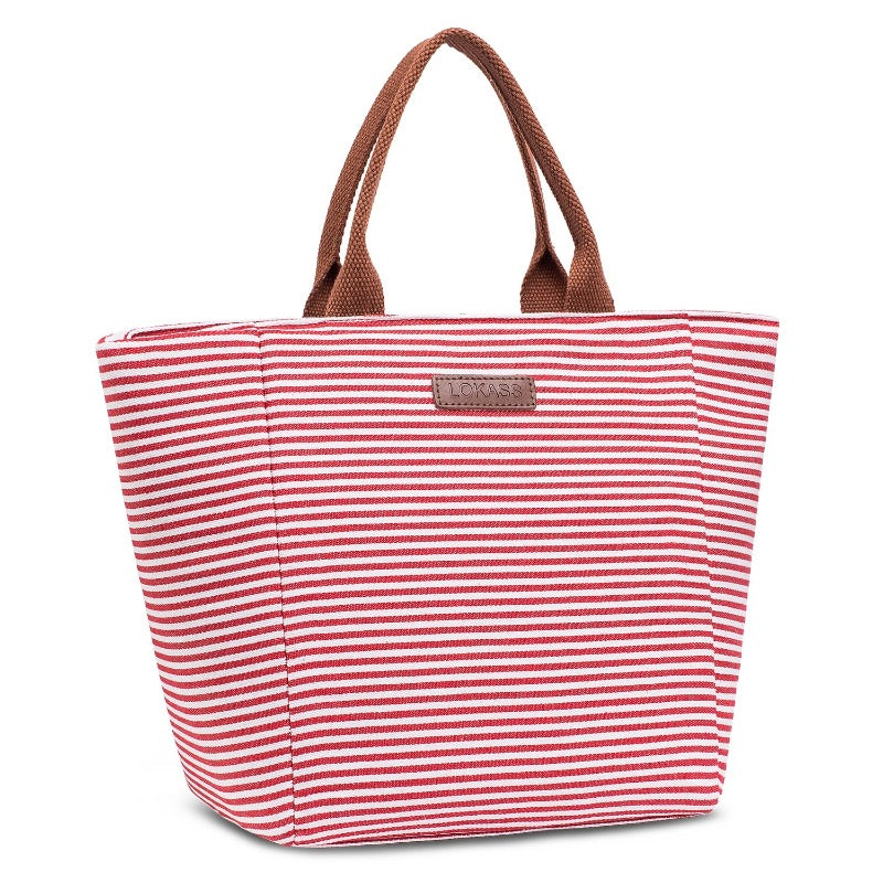 Grand sac à main isotherme chic, noir ou rouge