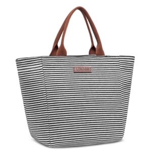 Grand sac à main isotherme chic, noir ou rouge