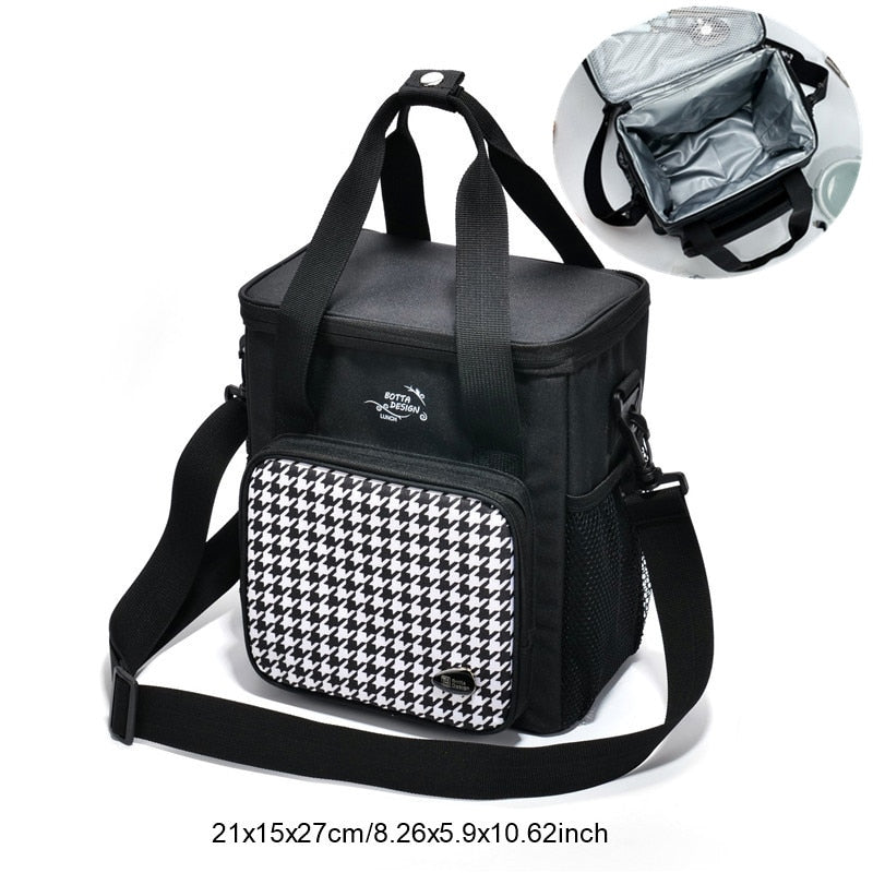 Lunch bag pour repas en trois formats, sangle réglable