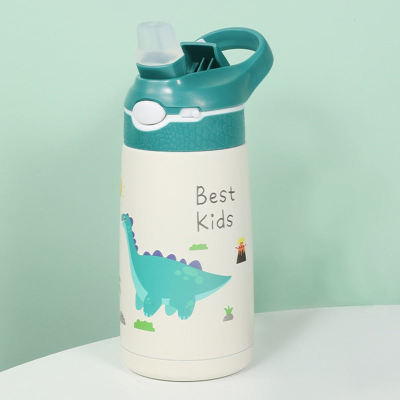 Gourde isotherme enfant 400 ml, thème animaux