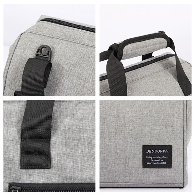 Petit sac isotherme en toile avec compartiment à glace