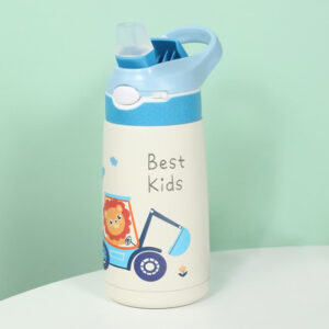 Gourde isotherme enfant 400 ml, thème animaux