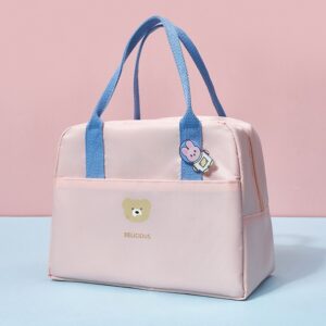 Petit joli sac isotherme repas pliable, quatre coloris