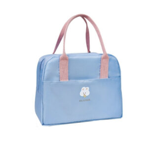 Petit joli sac isotherme repas pliable, quatre coloris