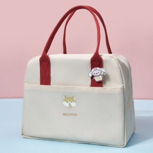 Petit joli sac isotherme repas pliable, quatre coloris