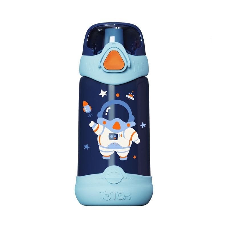 Gourde isotherme enfant Astronaute, en vert ou rouge