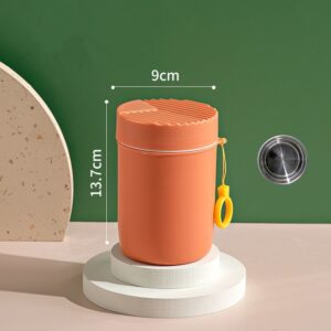 Boîte à déjeuner isotherme enfant en inox, vert, orange ou bleu