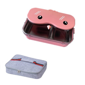Boîte à lunch isotherme 800 ml en inox, avec ou sans sac