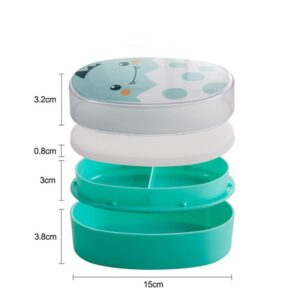 Boîte repas isotherme enfant en bleu, vert, noir ou jaune